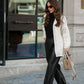 Cardigan lungo intrecciato oversize