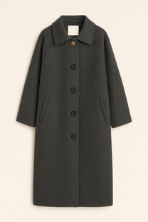 Cappotto lungo dritto elegante