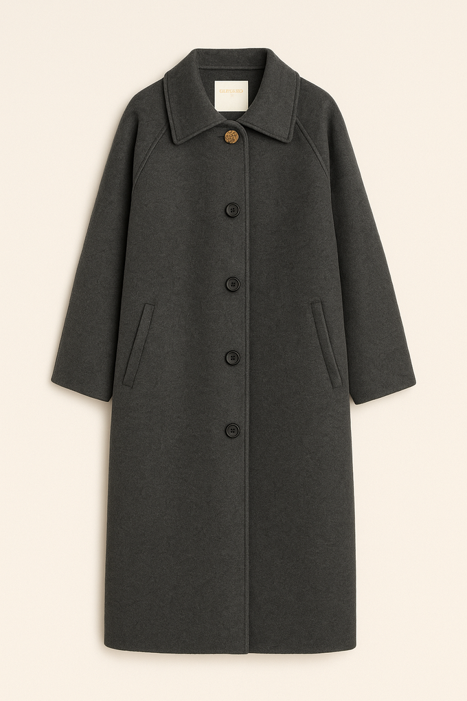 Cappotto lungo dritto elegante