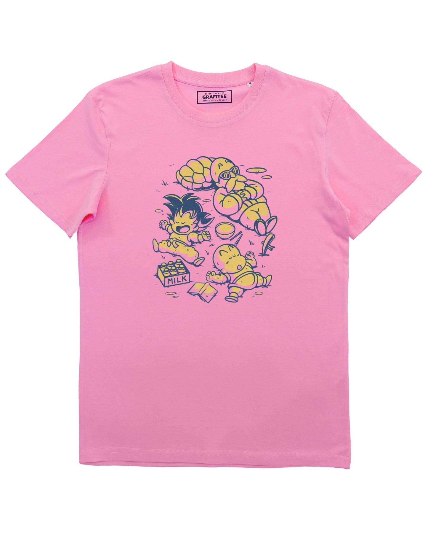 T-shirt manga Kame Sennin Training in cotone biologico