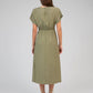 Abito midi Moundy verde militare