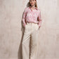 Pantaloni palazzo eleganti a vita alta