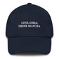 Cappellino da baseball "Cool Girls Drink Matcha" ricamato