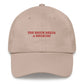 Cappellino ricamato “The Bride Needs a Negroni”