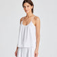 Top Annie in voile di cotone biologico bianco