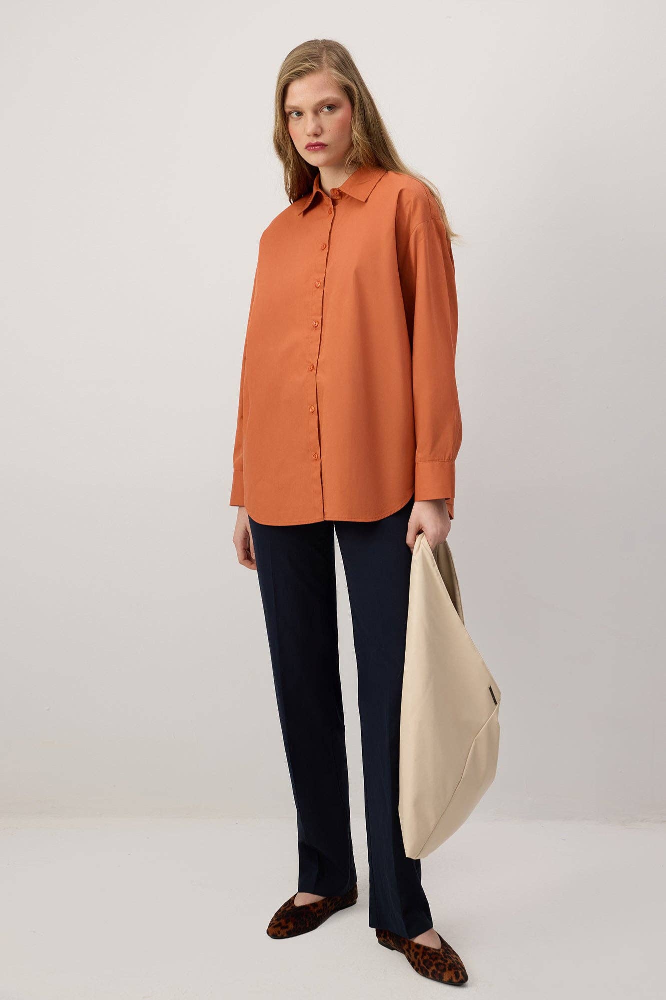 Camicia oversize in cotone