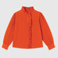 Camicia arancione con ruches
