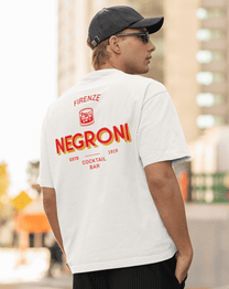 T-shirt unisex in cotone biologico con stampa Negroni Cocktail Bar