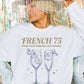 Felpa oversize con stampa French 75