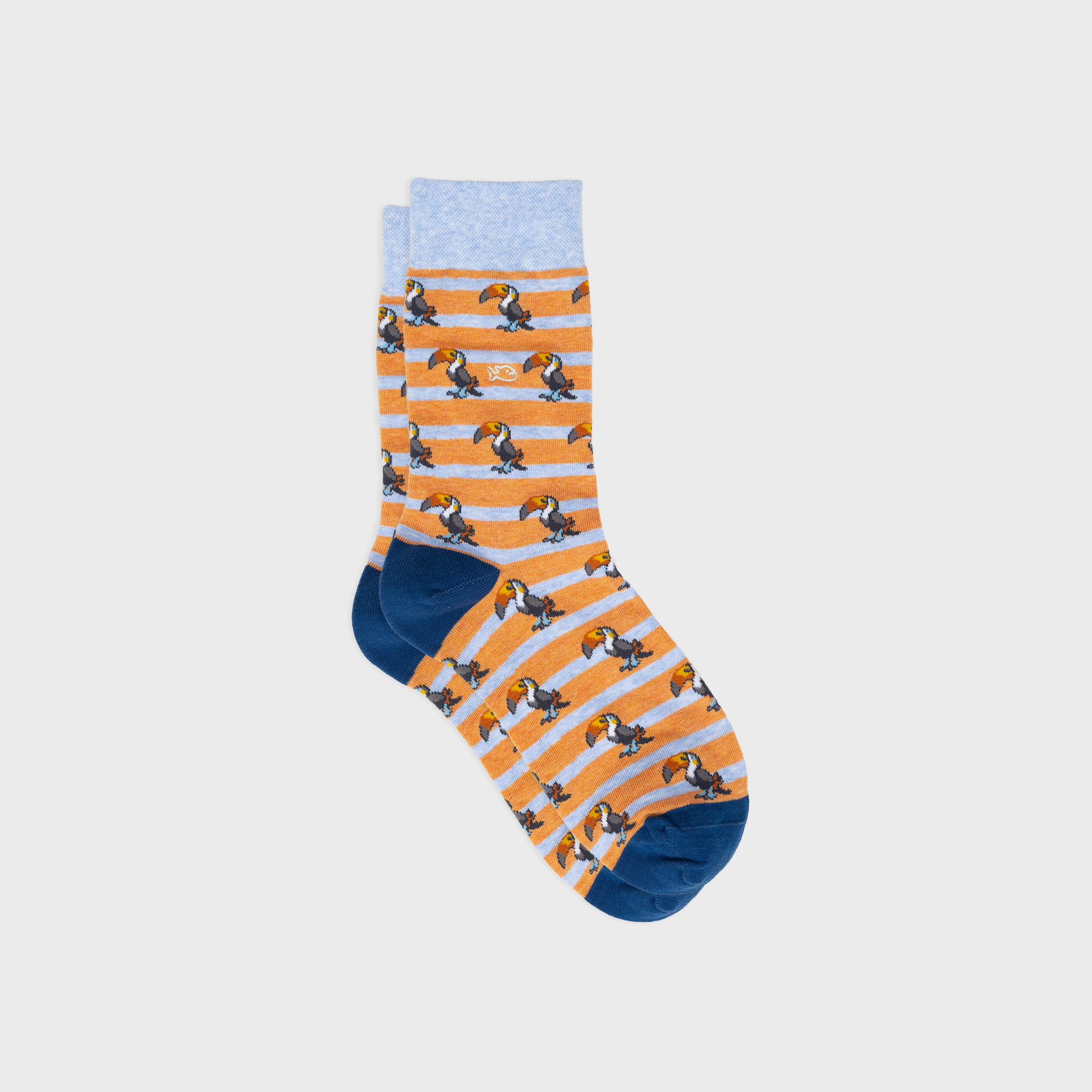 Calzini in cotone pettinato con tucani
