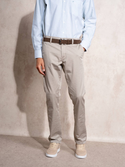 Pantaloni chino skinny in cotone stretch da uomo