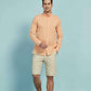 Camicia arancione in voile di cotone Yves Enzo
