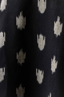 Abito camicia Delia in cotone biologico con fantasia Ikat
