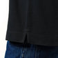 Polo uomo Hawk nera in cotone piqué