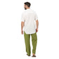 Camicia estiva a maniche corte in cotone bianca