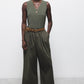 Top basic senza maniche con scollo a V
