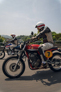 Guanti Lunghi da Moto in Pelle con Touchscreen