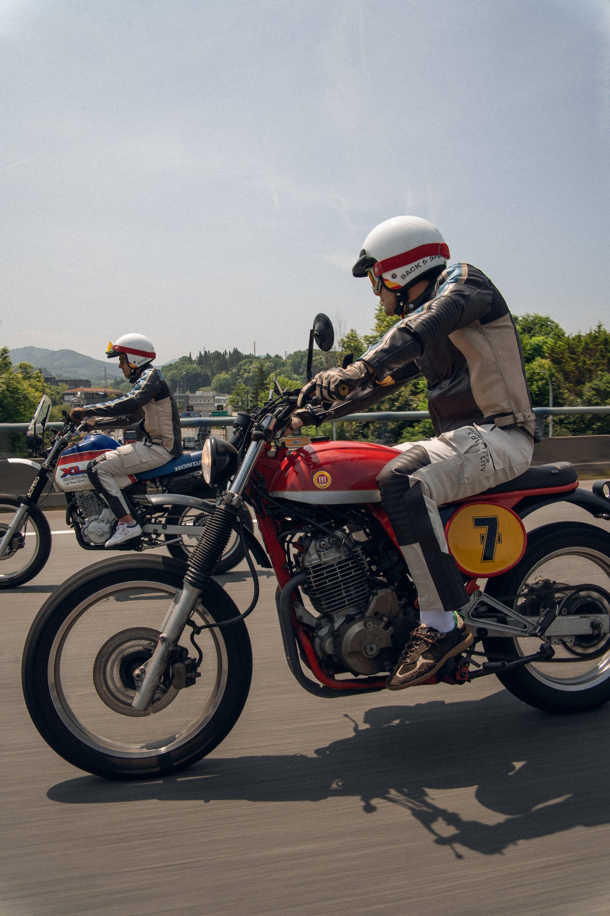 Giacca tecnica in pelle Speed Division