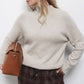 Maglione dolcevita in maglia rasata