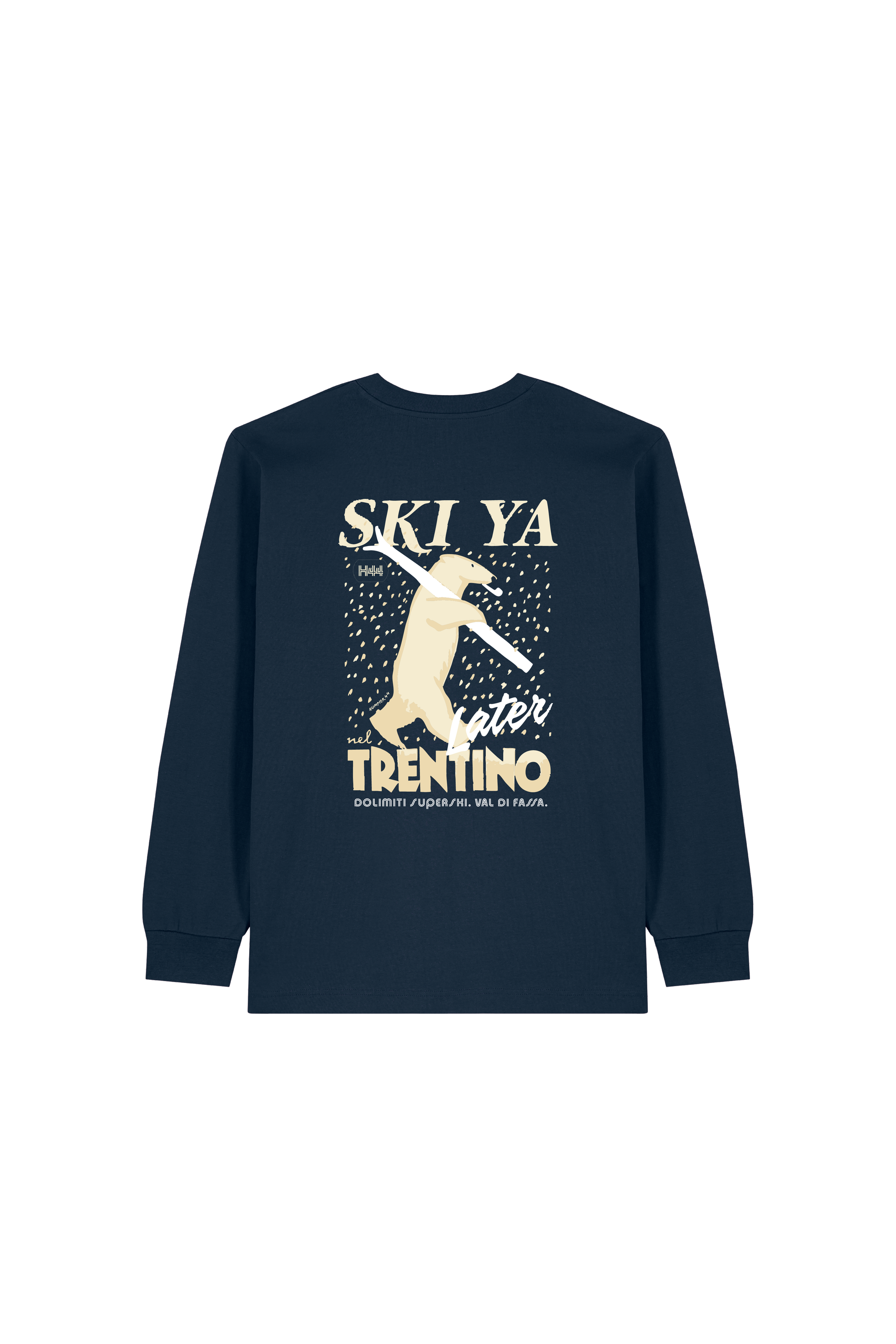 Maglietta oversize a maniche lunghe Val di Fassa in cotone organico