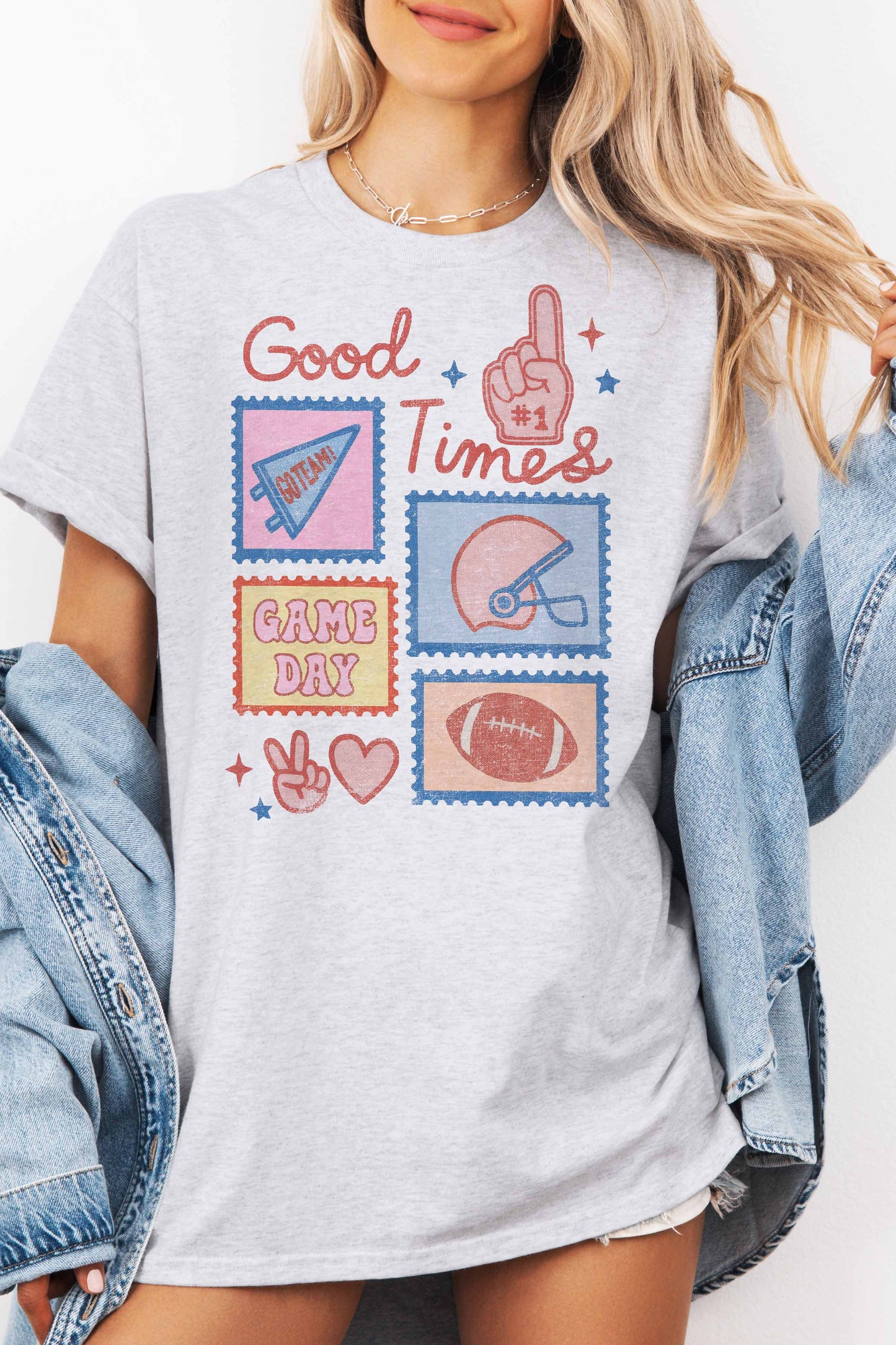 T-shirt oversize grafica Game Day