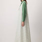 Abito lungo smanicato in tweed