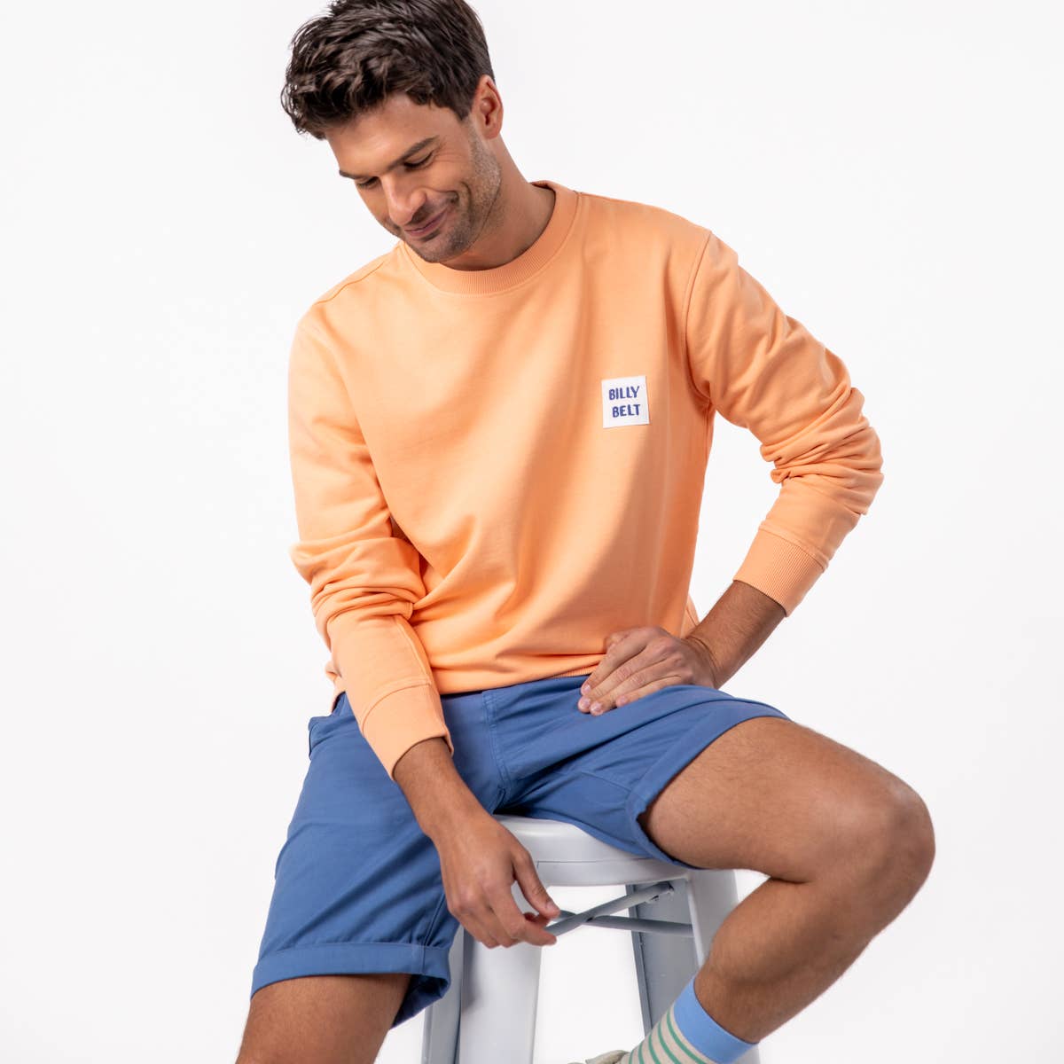 Felpa unisex arancione in cotone biologico