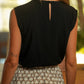 Top con scollo a V in viscosa