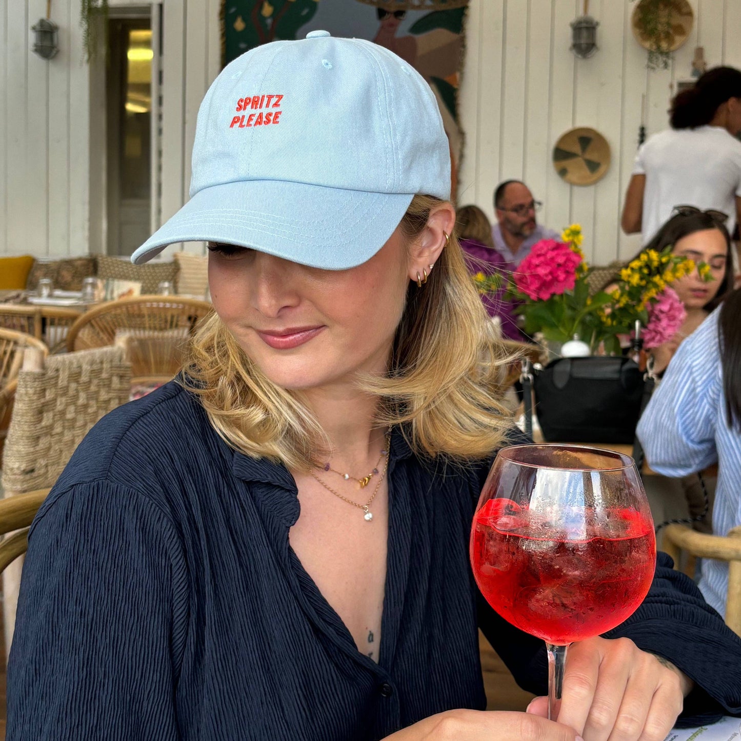 Cappellino da baseball ricamato “Spritz Please”