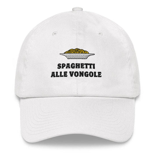 Cappellino baseball ricamato “Spaghetti alle Vongole”