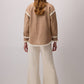 Camicia in suede con dettagli in peluche