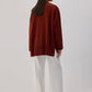 Maglione basic a collo alto in maglia