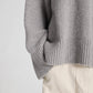 Maglione Vigga in lana d’agnello grigio melange