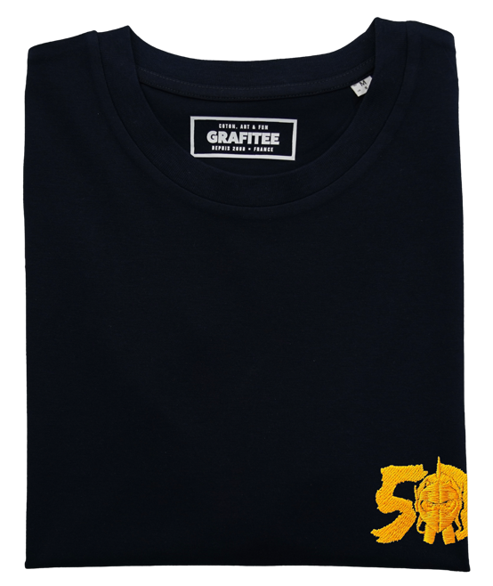 T-shirt ricamata 50th Goldrake in cotone biologico