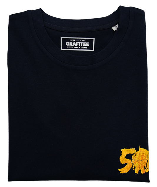 T-shirt ricamata 50th Goldrake in cotone biologico