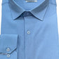 Camicia in garza di cotone color cielo