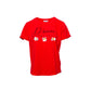T-shirt Dreams con scritta e fiori applicati