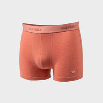 Boxer in cotone biologico rosso corallo melange