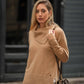 Maglia in Lana e Cashmere con Collo a Cascata