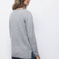 Maglione in maglia rasata con scollo a V