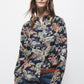 Camicia floreale stampata