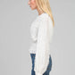 Camicia Salvana bianca in jacquard a piume