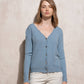 Cardigan in maglia con bottoni dorati