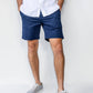 Pantaloncini chino elasticizzati blu navy