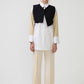 Camicia in popeline bicolor con gilet