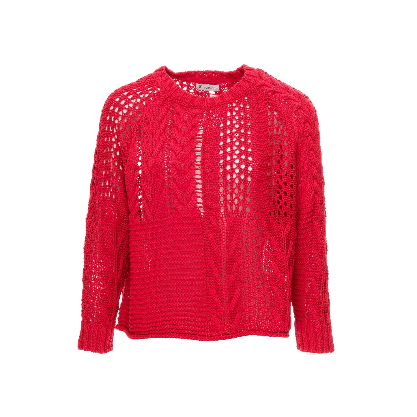 Maglione traforato a trecce con vestibilità comoda