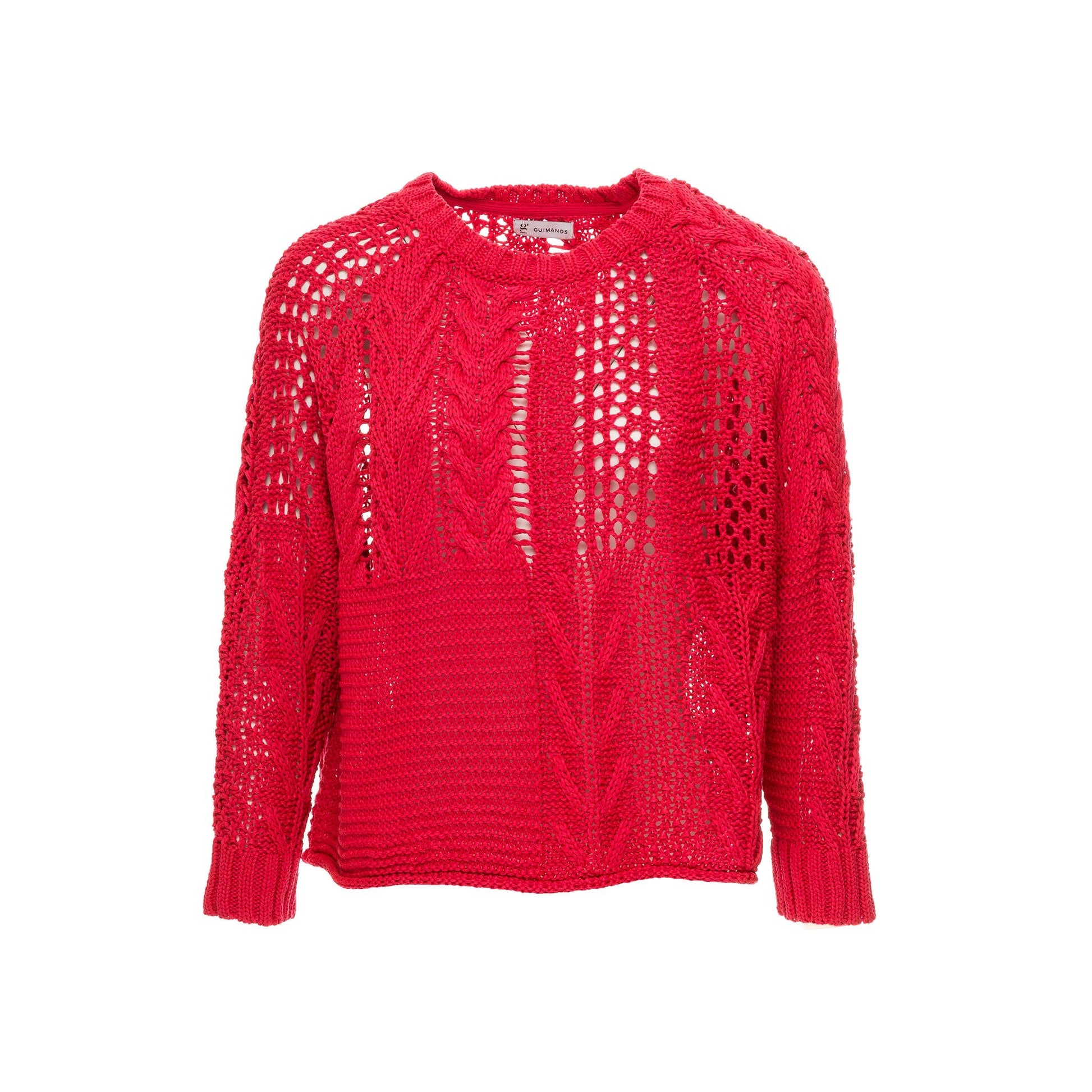 Maglione traforato a trecce con vestibilità comoda