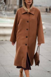 Cappotto lungo dritto elegante