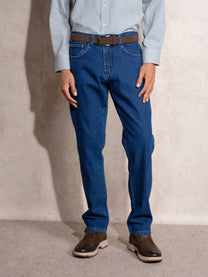 Jeans uomo slim in denim 100% cotone