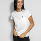 T-shirt donna bianca antimacchia in cotone
